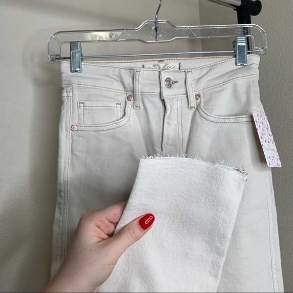 Free People Raw Hem Denim Leggings - Picture 5 of 9